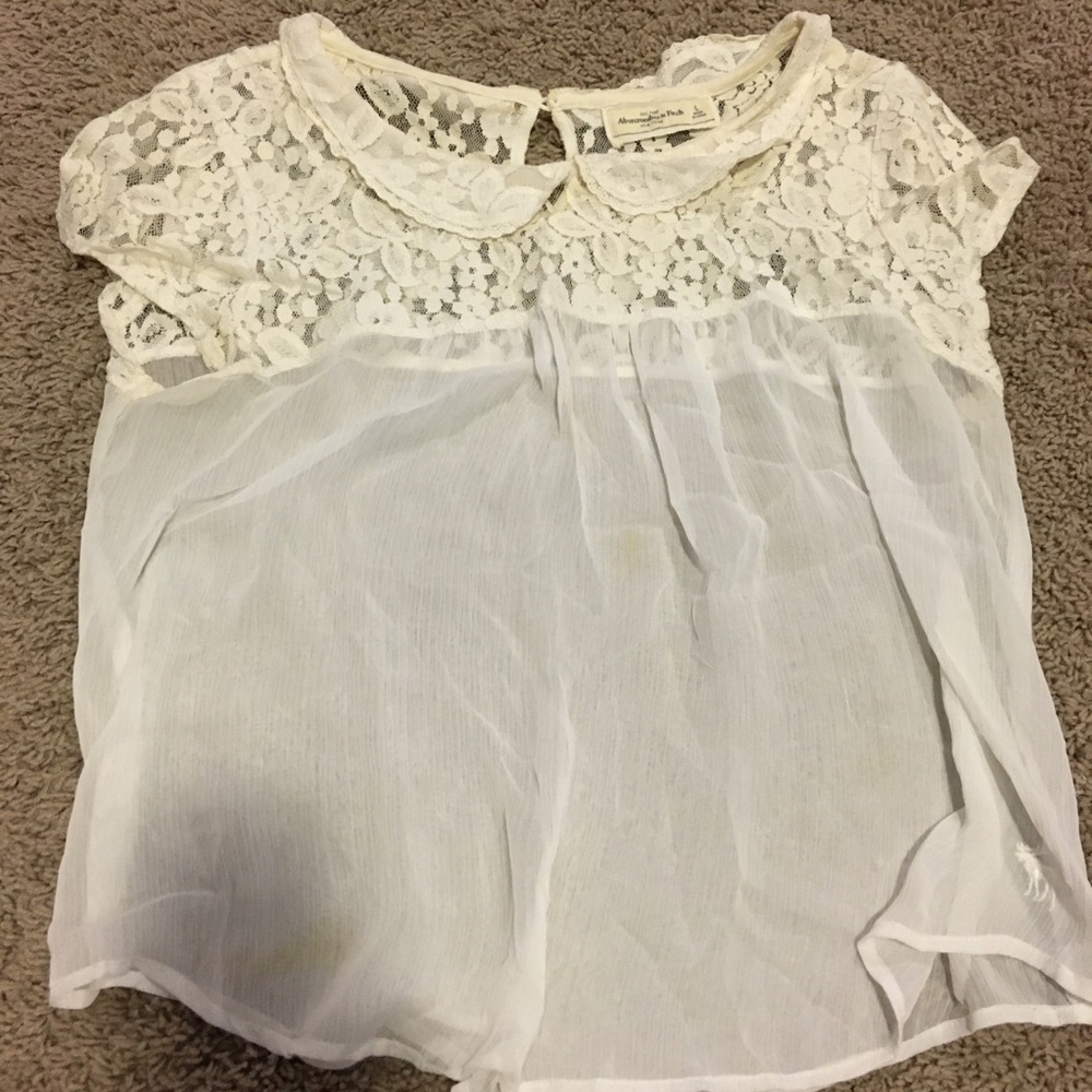 Abercrombie & Fitch White Blouse